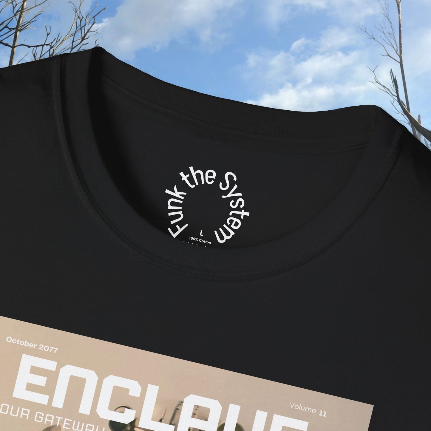 Enclave (Fallout Magazine Cover) Softstyle T-shirt