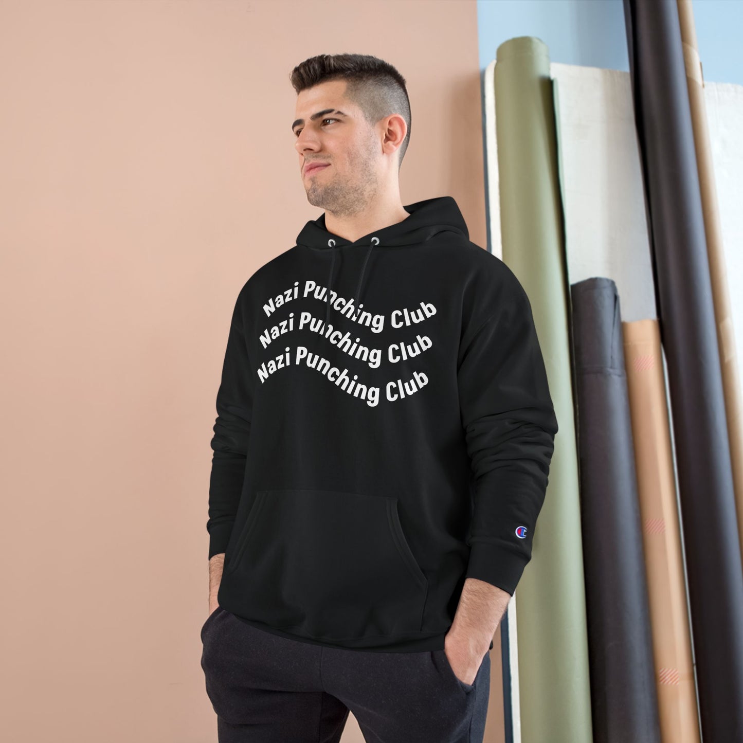 Wavy N.P.C Medium-Heavy Champion Hoodie