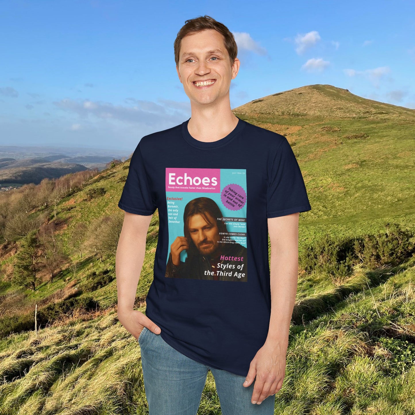 Echoes (LOTR Magazine Cover Shirt) Softstyle T-shirt