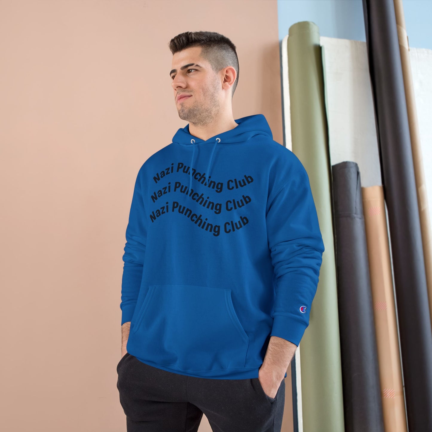 Wavy N.P.C Medium-Heavy Champion Hoodie