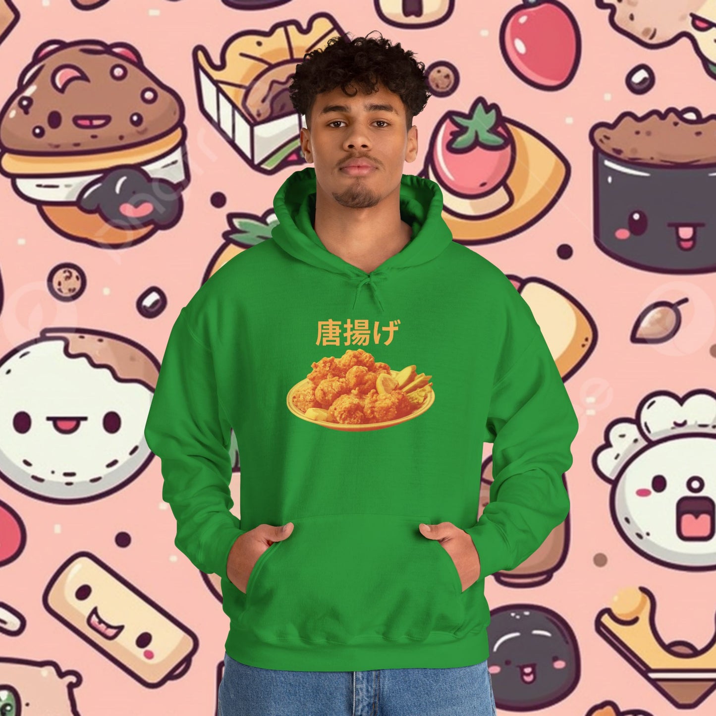 KARAAGE!!!! Relaxed Fit Hoodie