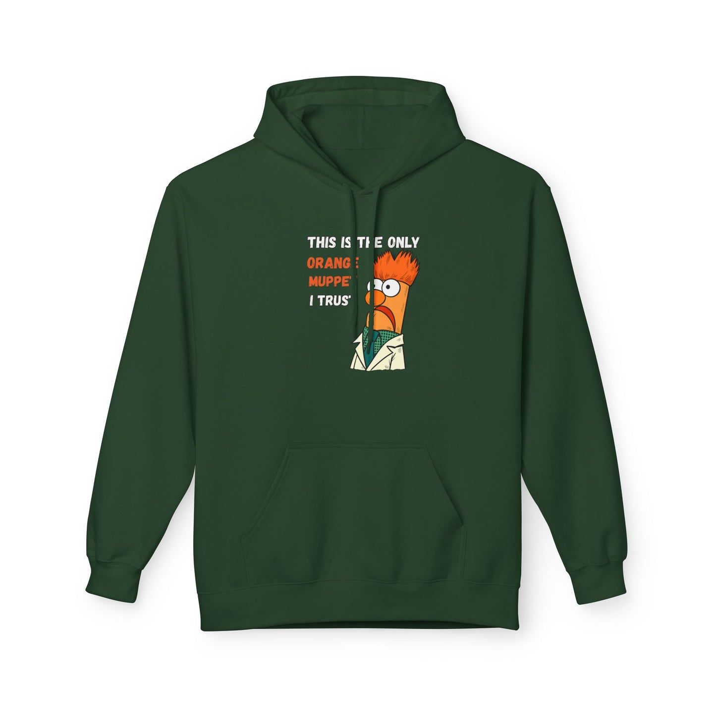 Orange Muppet Relaxed Fit Hoodie