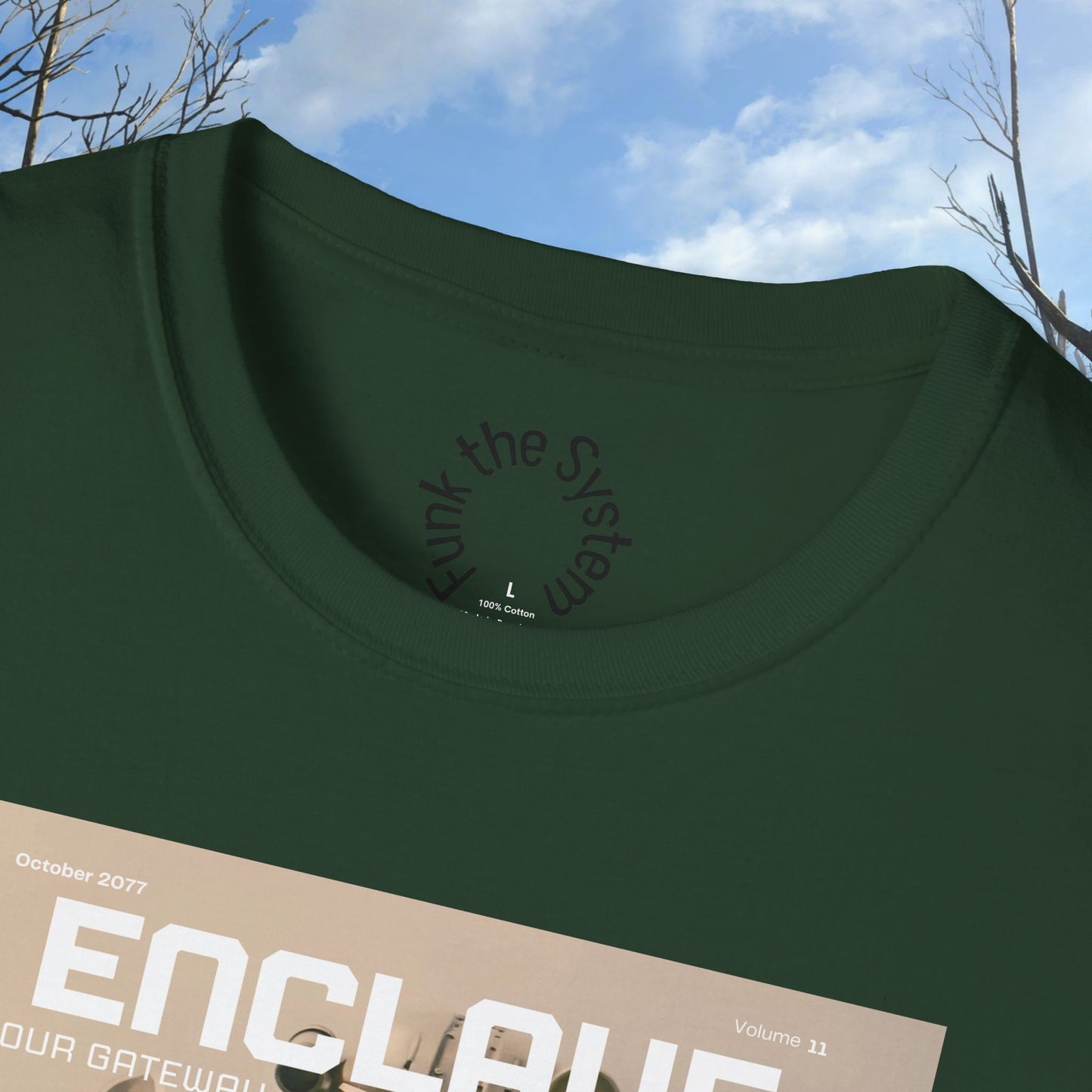 Enclave (Fallout Magazine Cover) Softstyle T-shirt