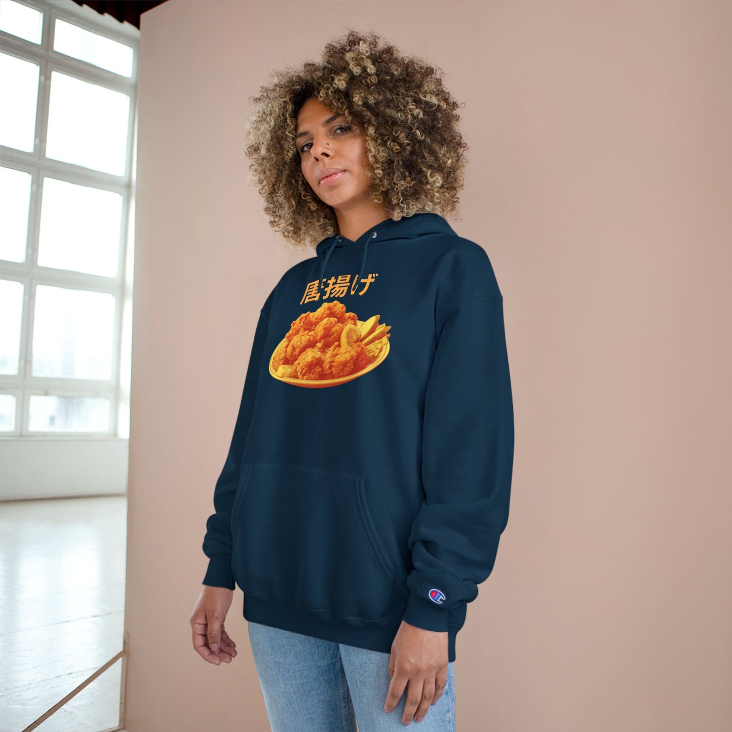 KARAAGE!!!! Medium-Heavy Champion Hoodie