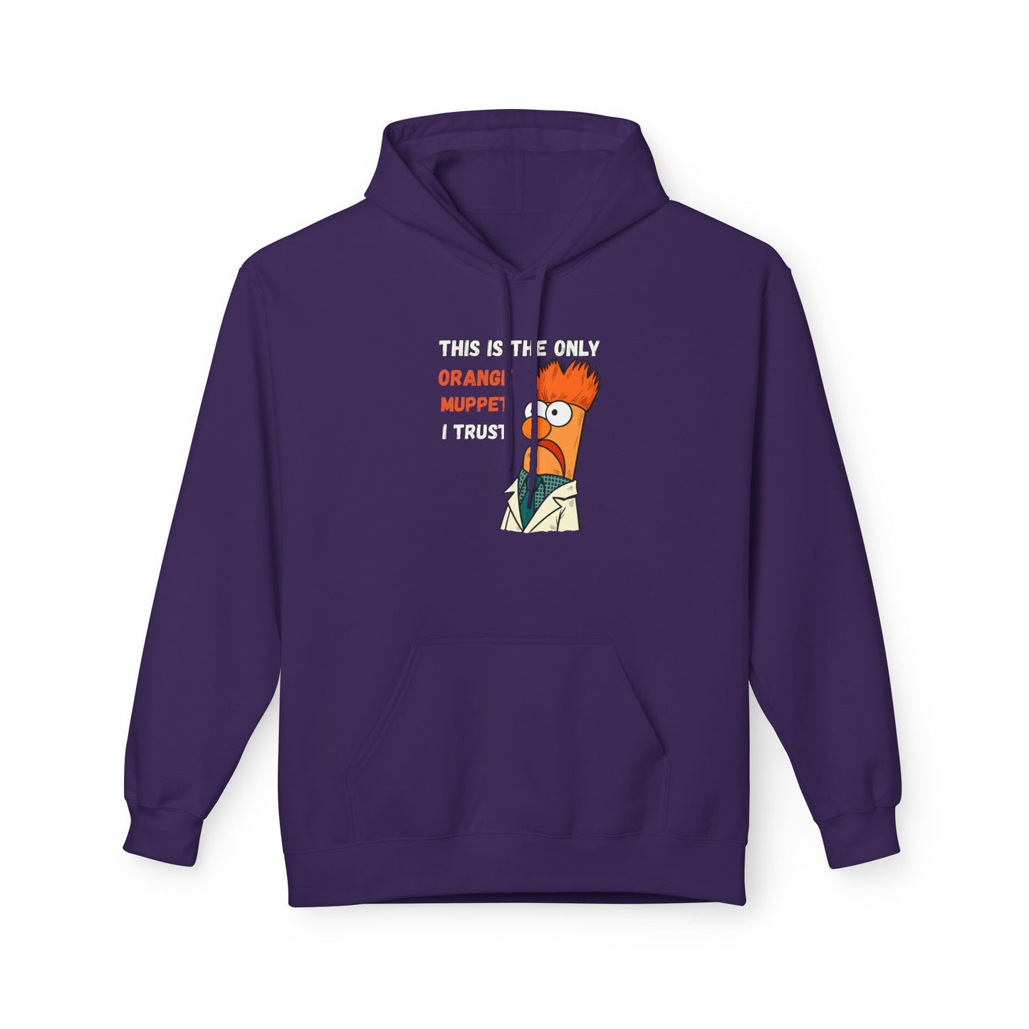 Orange Muppet Relaxed Fit Hoodie