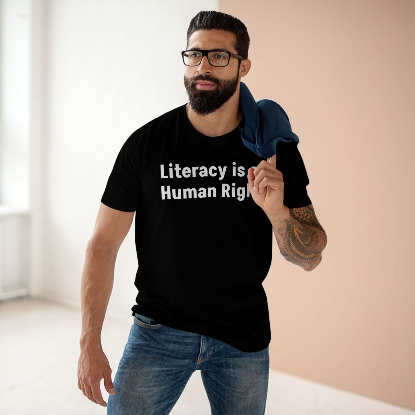 Literacy is a Human Right Staple Tshirt
