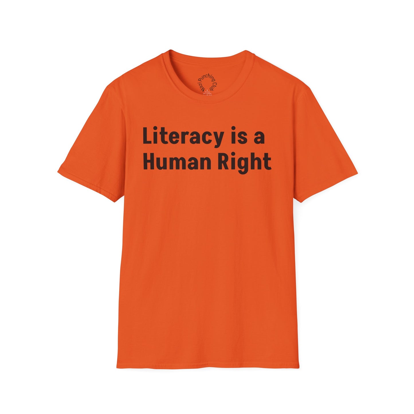 Literacy is a Human Right Softstyle T-shirt