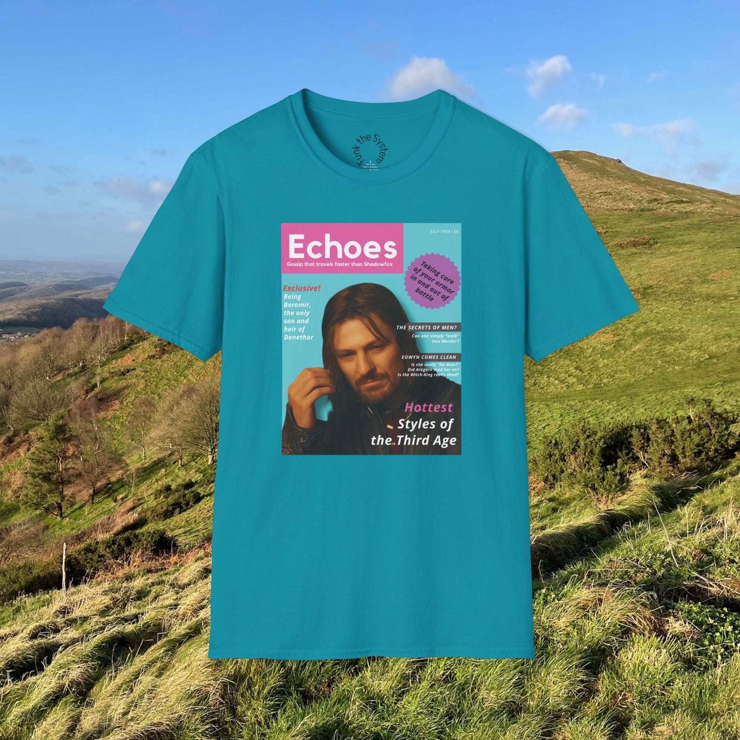 Echoes (LOTR Magazine Cover Shirt) Softstyle T-shirt