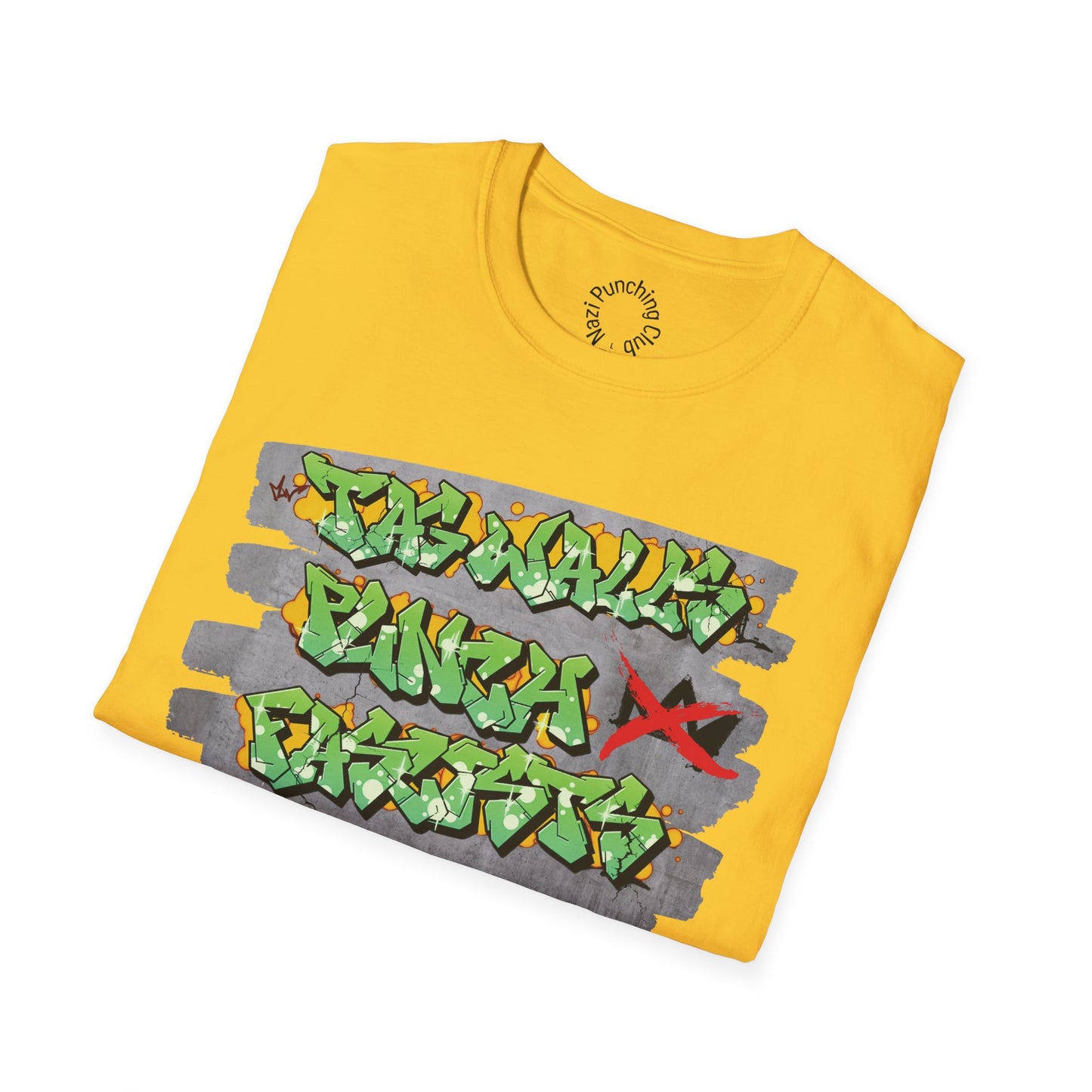 Tag Walls, Punch Fascists Softstyle T-shirt