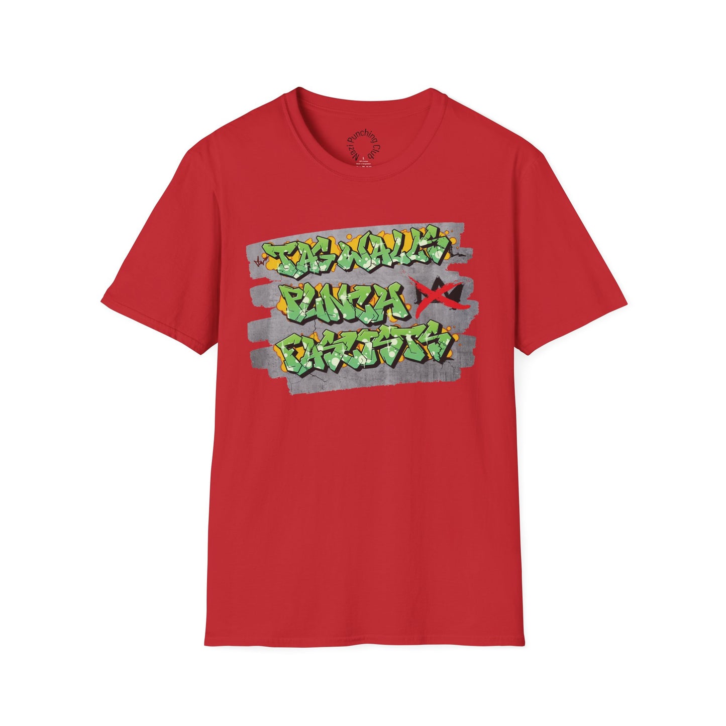 Tag Walls, Punch Fascists Softstyle T-shirt