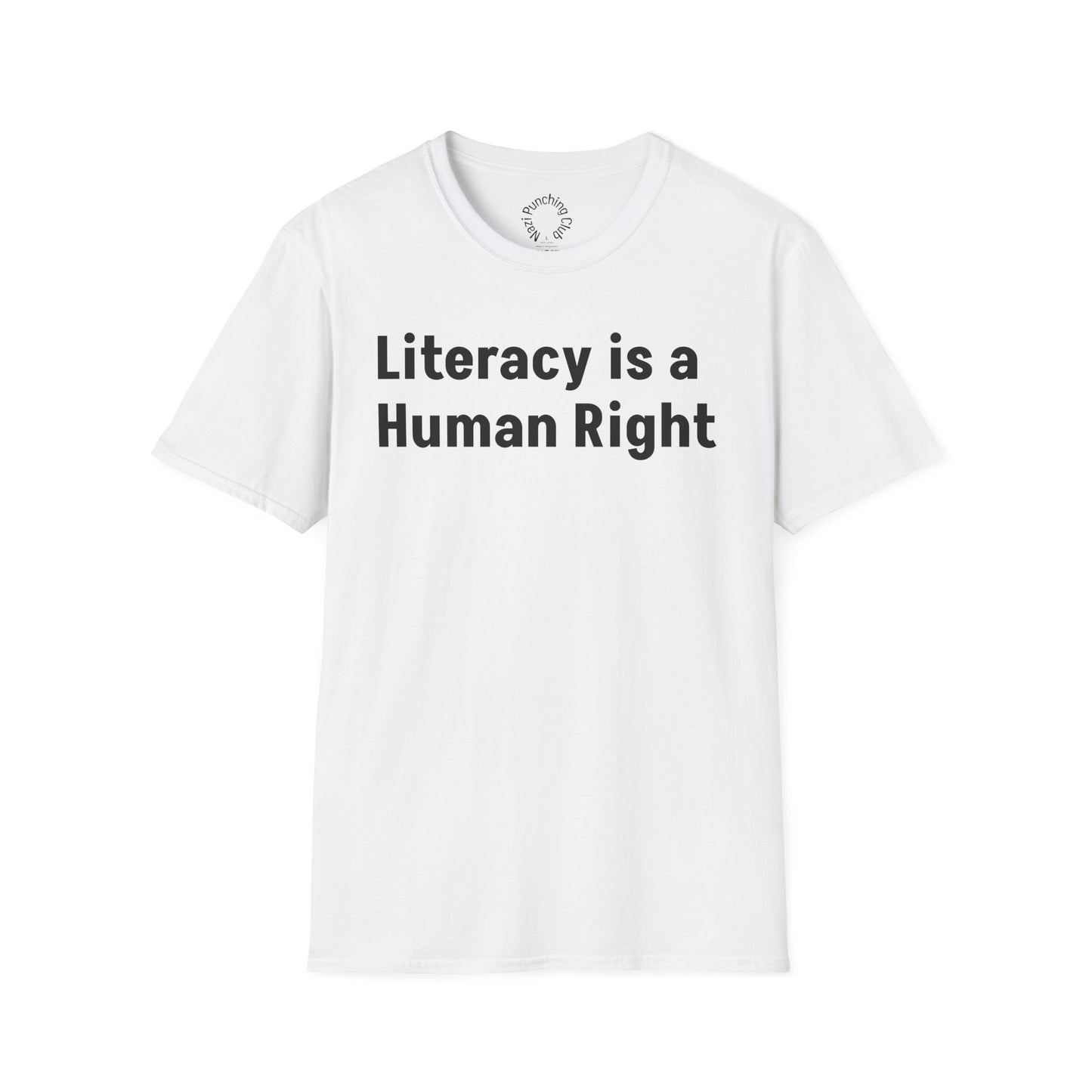 Literacy is a Human Right Softstyle T-shirt