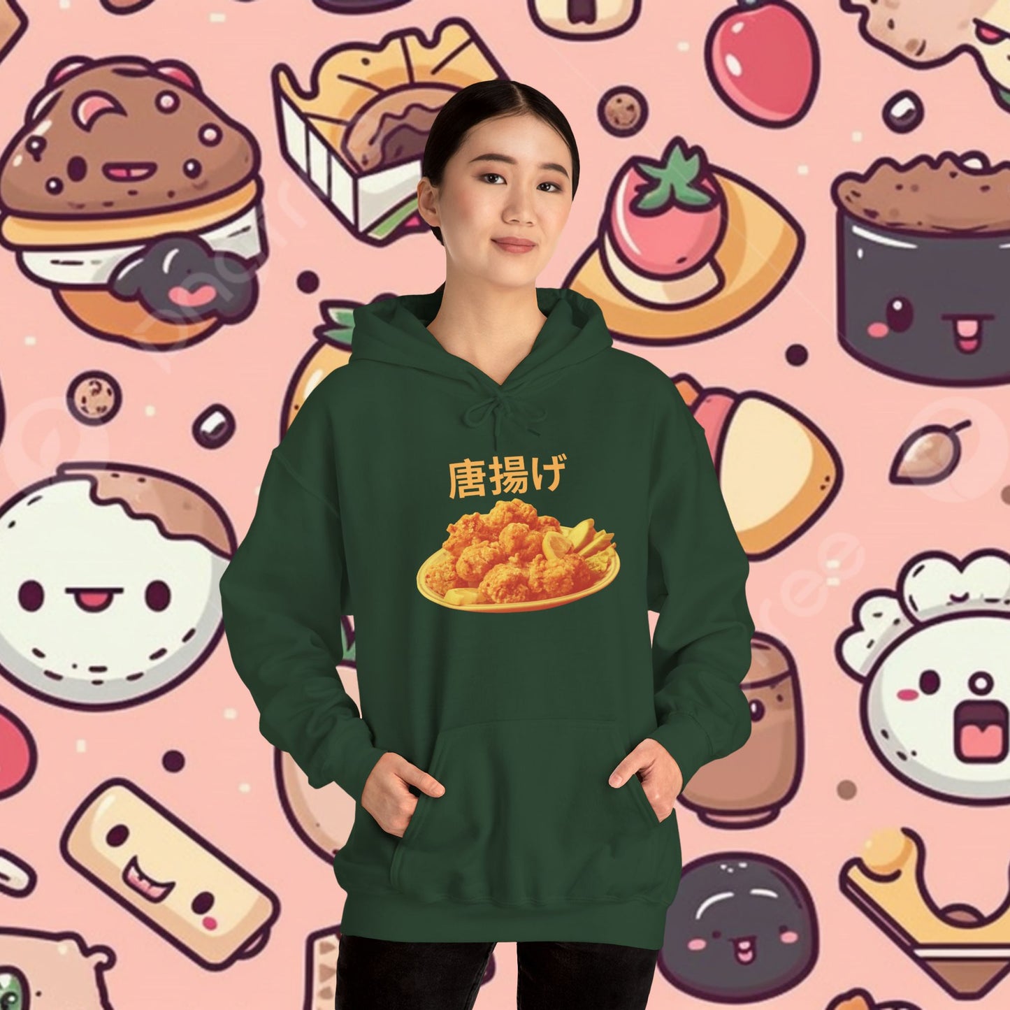 KARAAGE!!!! Relaxed Fit Hoodie