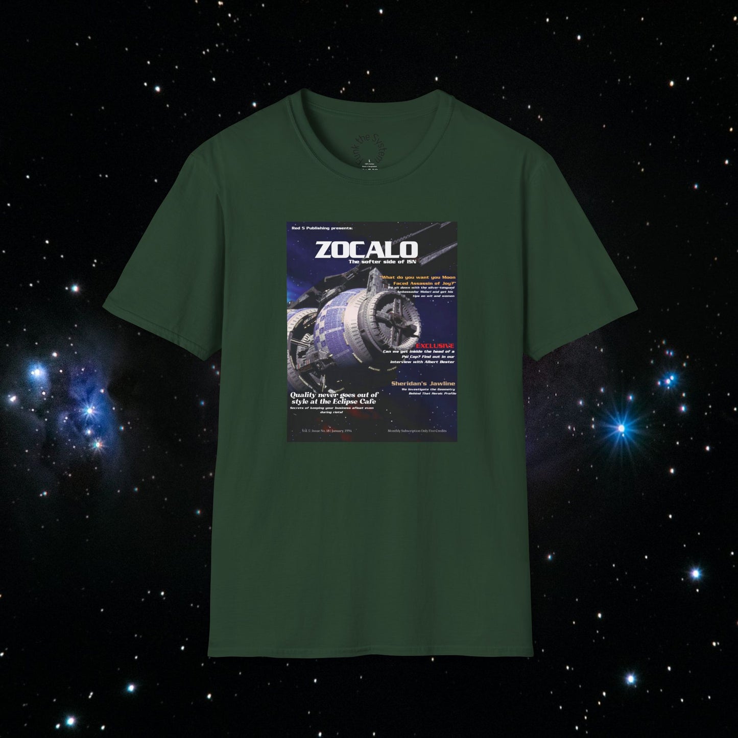 Zocalo (Babylon 5 Magazine Cover) Softstyle T-shirt