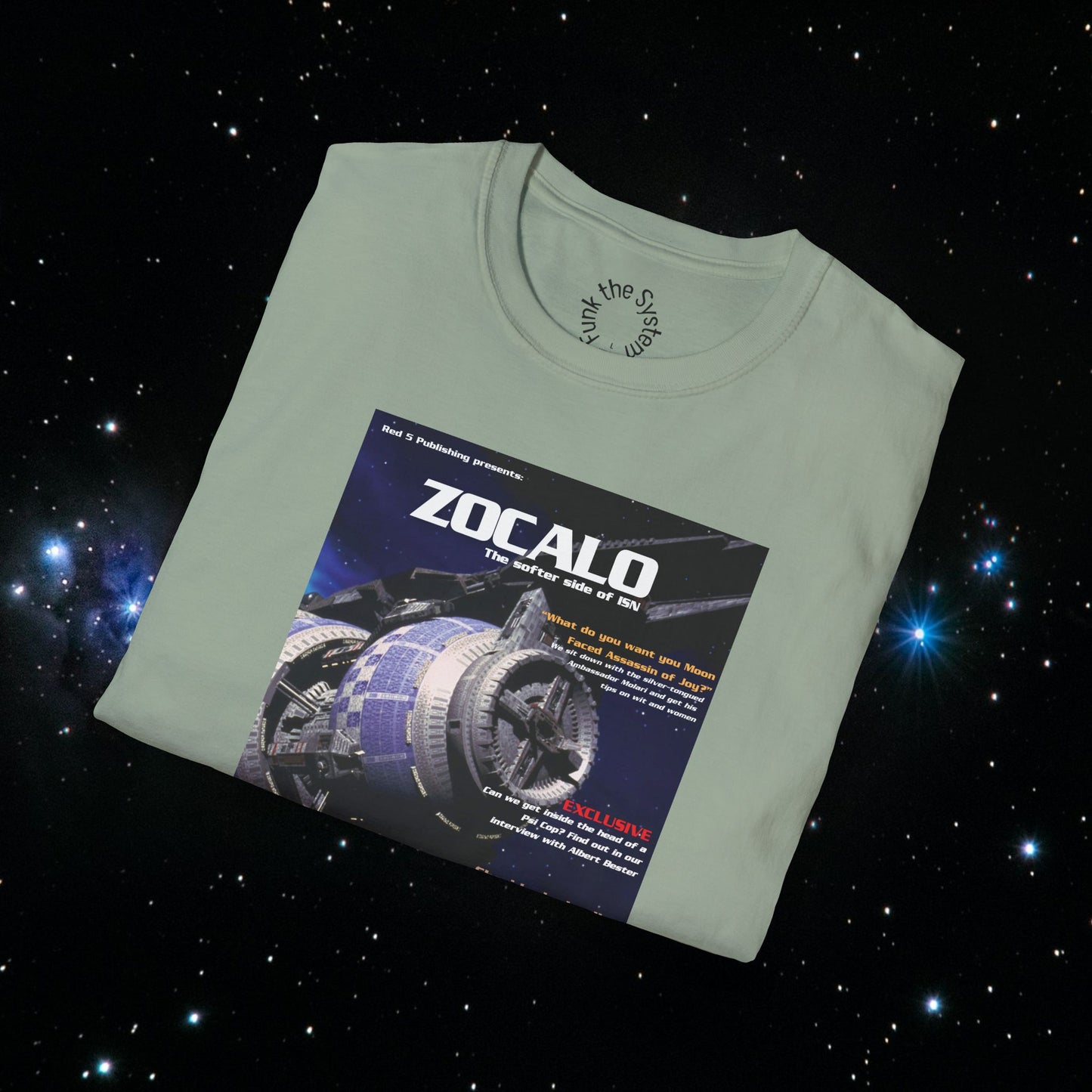 Zocalo (Babylon 5 Magazine Cover) Softstyle T-shirt