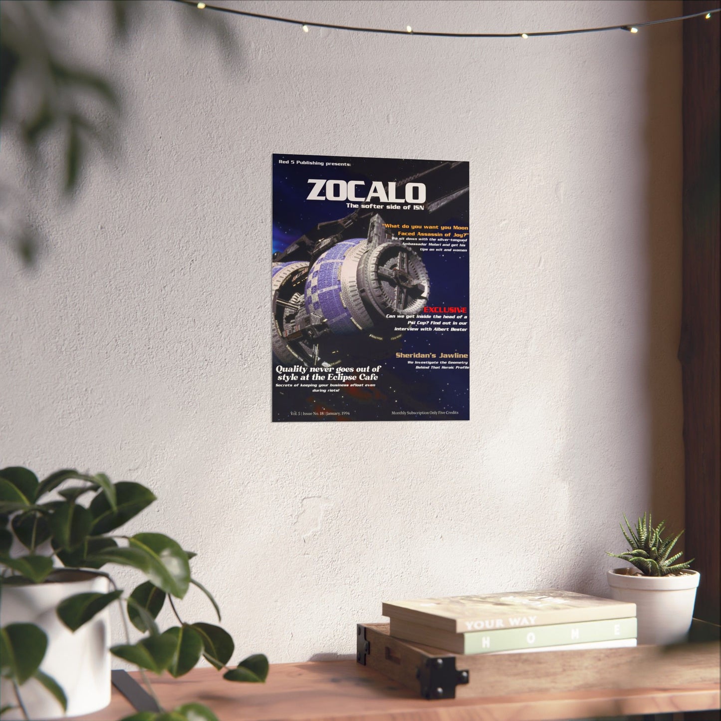 Zocalo - The softer side of ISN (Babylon 5 Magazine Cover)