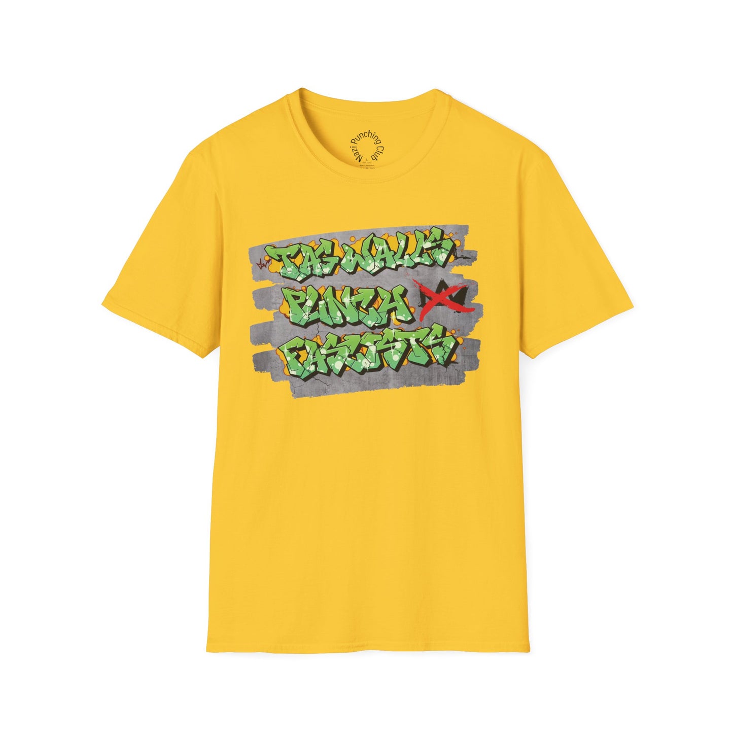 Tag Walls, Punch Fascists Softstyle T-shirt