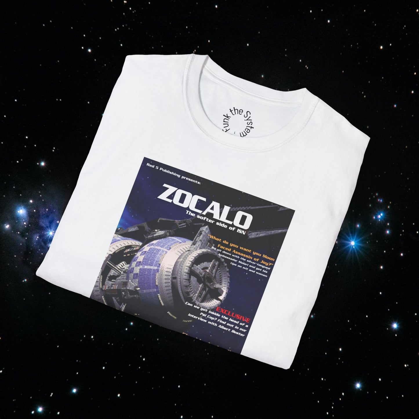 Zocalo (Babylon 5 Magazine Cover) Softstyle T-shirt