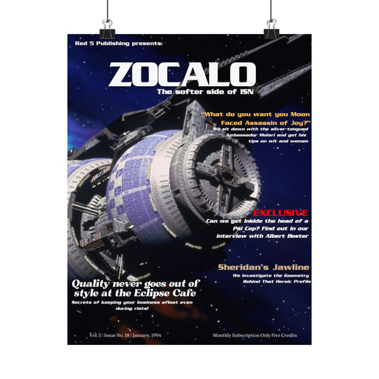 Zocalo - The softer side of ISN (Babylon 5 Magazine Cover)