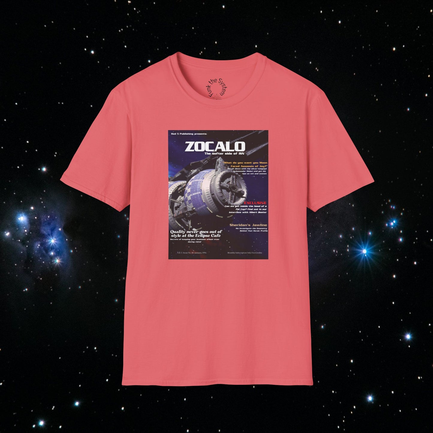 Zocalo (Babylon 5 Magazine Cover) Softstyle T-shirt