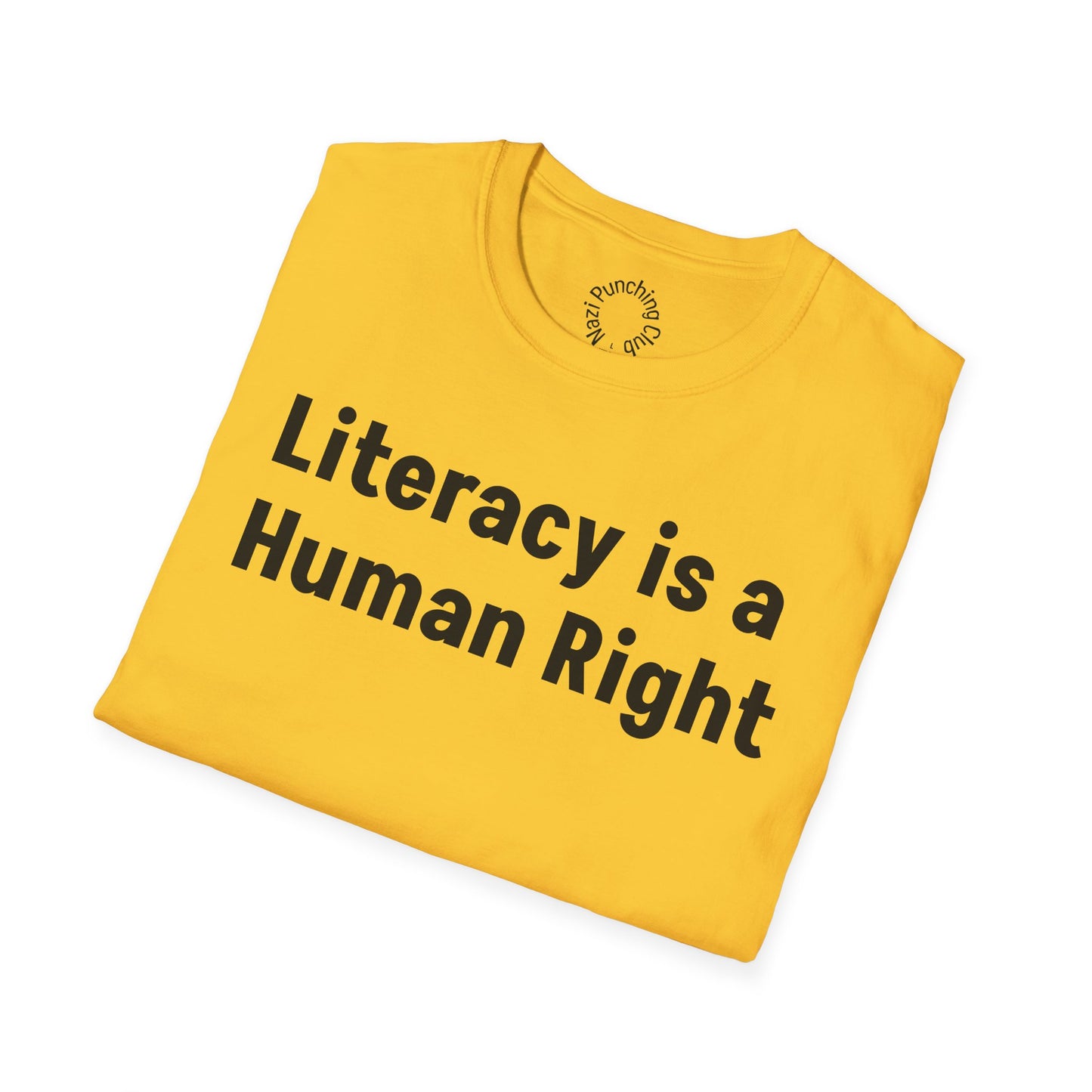 Literacy is a Human Right Softstyle T-shirt