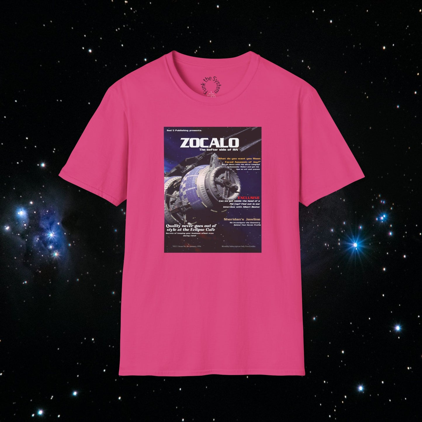 Zocalo (Babylon 5 Magazine Cover) Softstyle T-shirt