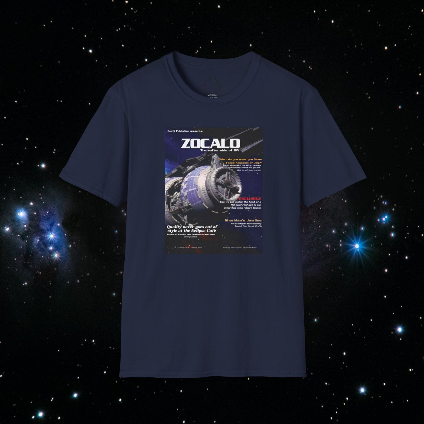 Zocalo (Babylon 5 Magazine Cover) Softstyle T-shirt