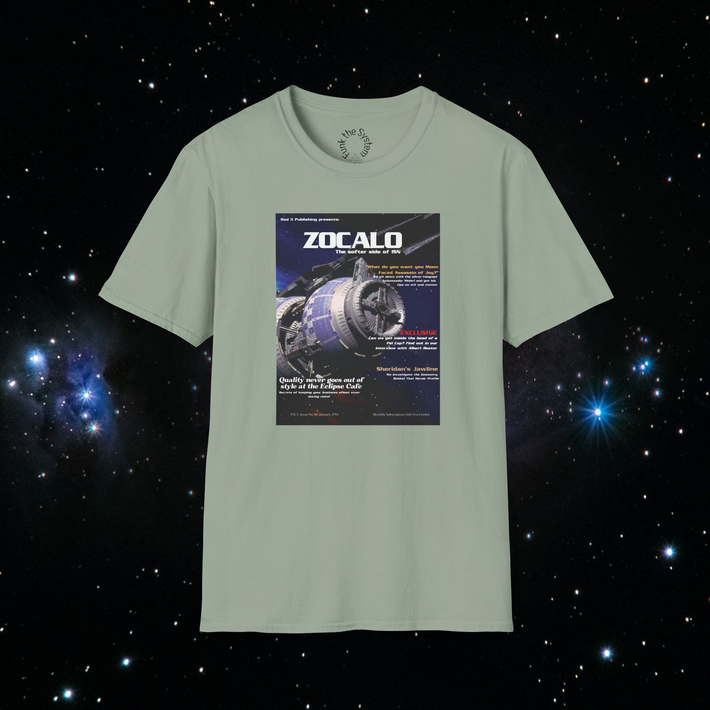 Zocalo (Babylon 5 Magazine Cover) Softstyle T-shirt