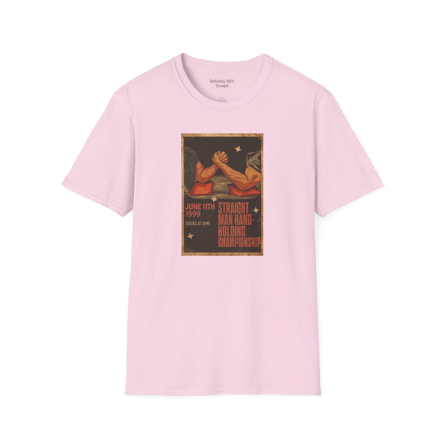 Straight Man Hand-Holding Championship Unisex T-Shirt