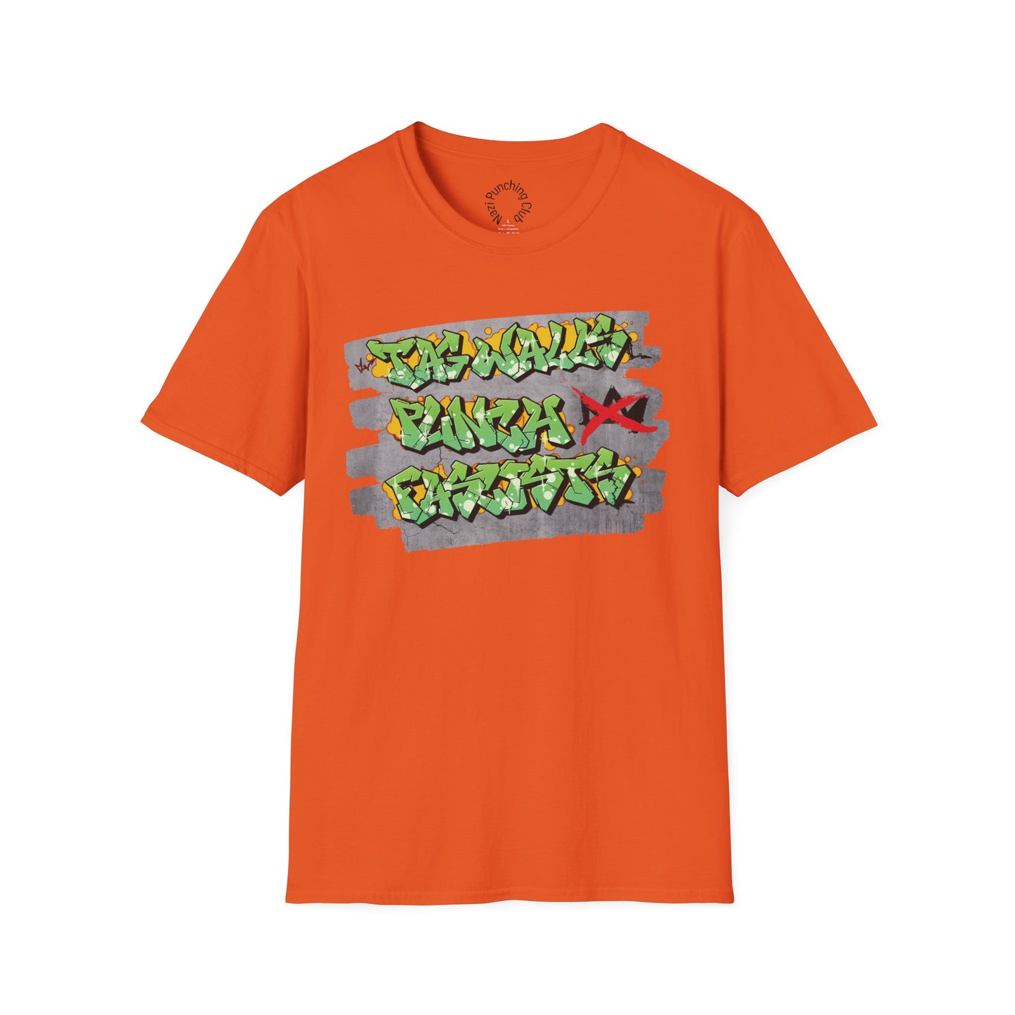 Tag Walls, Punch Fascists Softstyle T-shirt