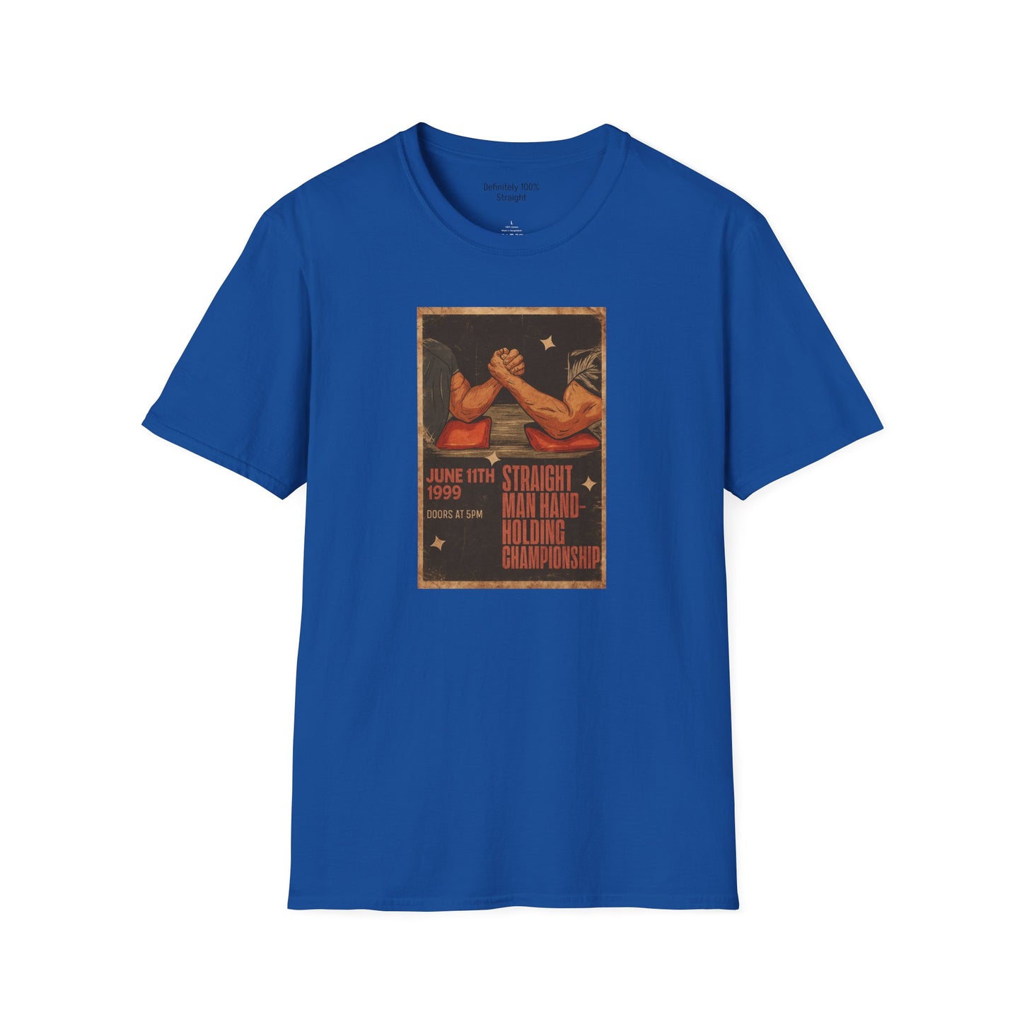 Straight Man Hand-Holding Championship Unisex T-Shirt