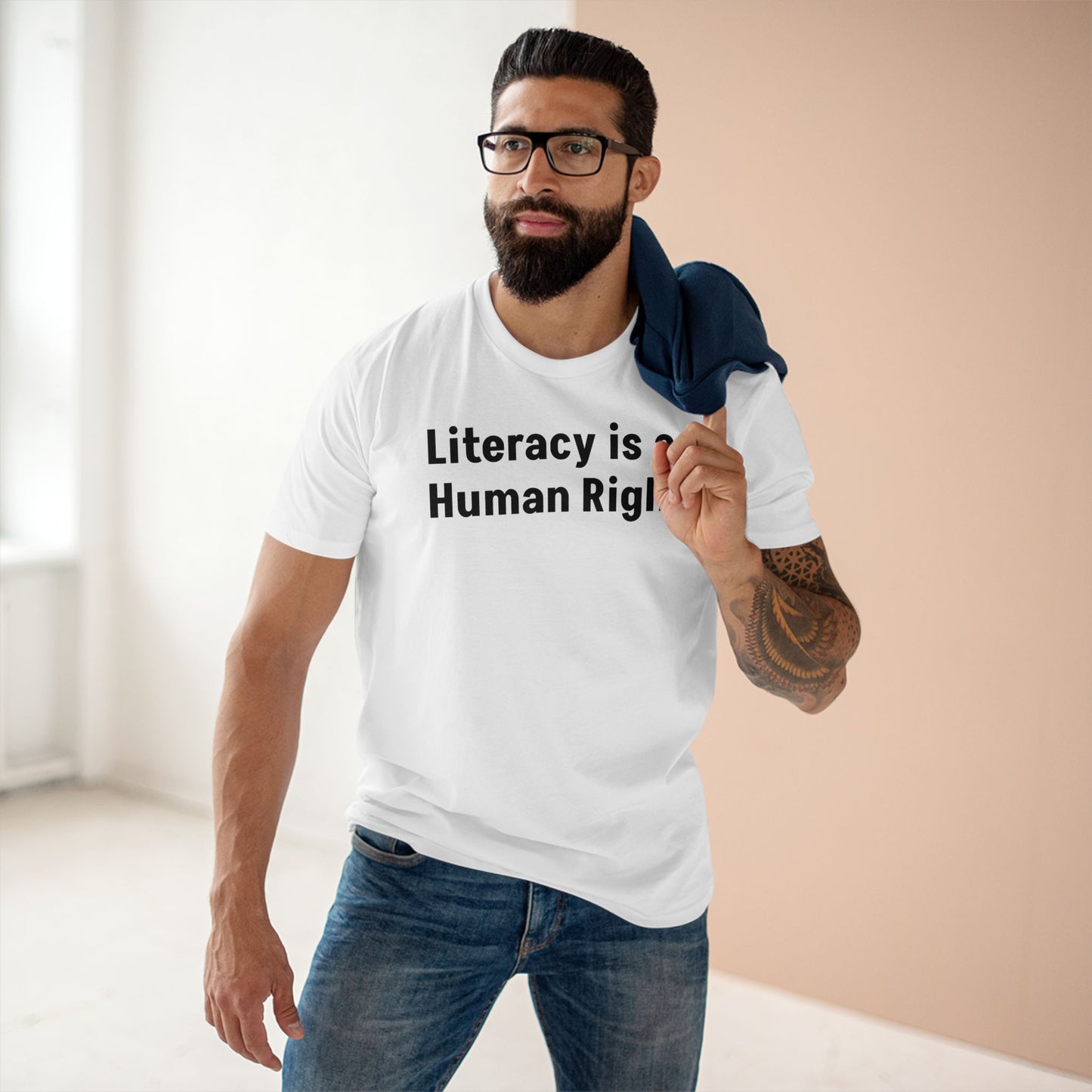 Literacy is a Human Right Staple Tshirt