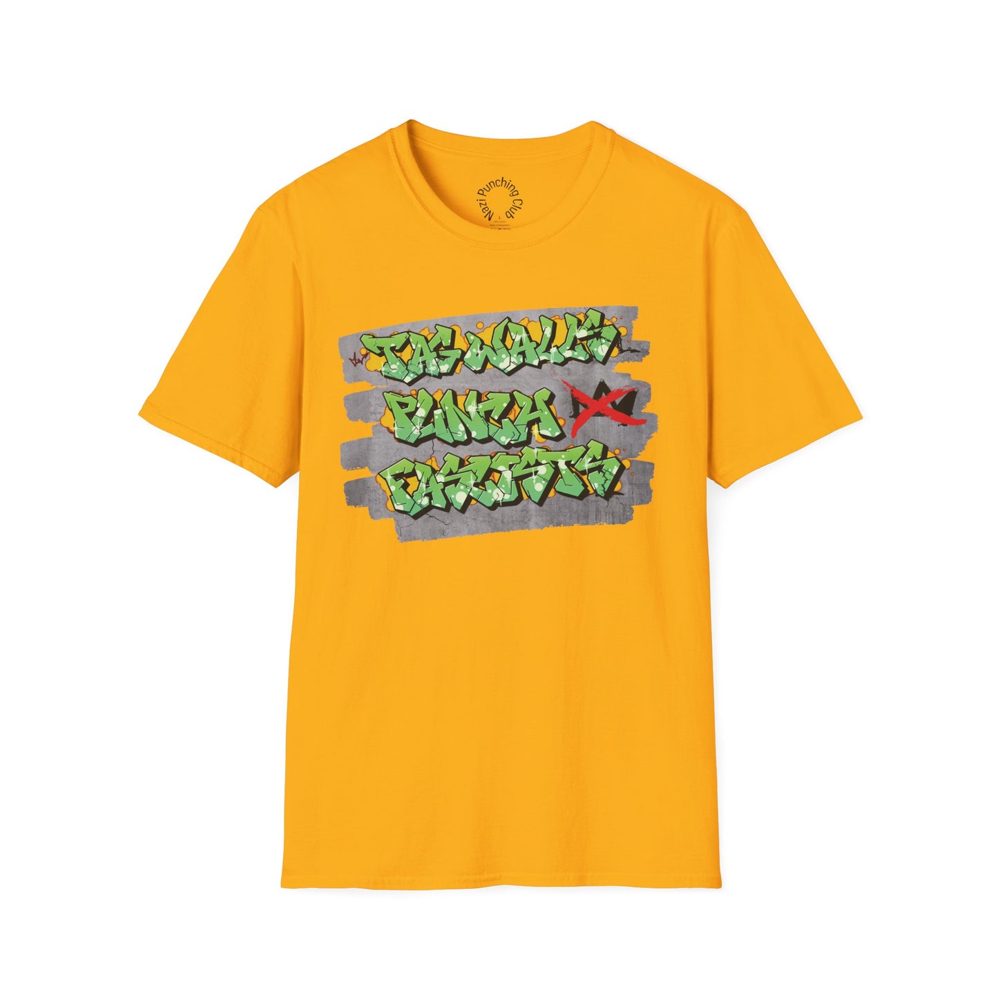 Tag Walls, Punch Fascists Softstyle T-shirt