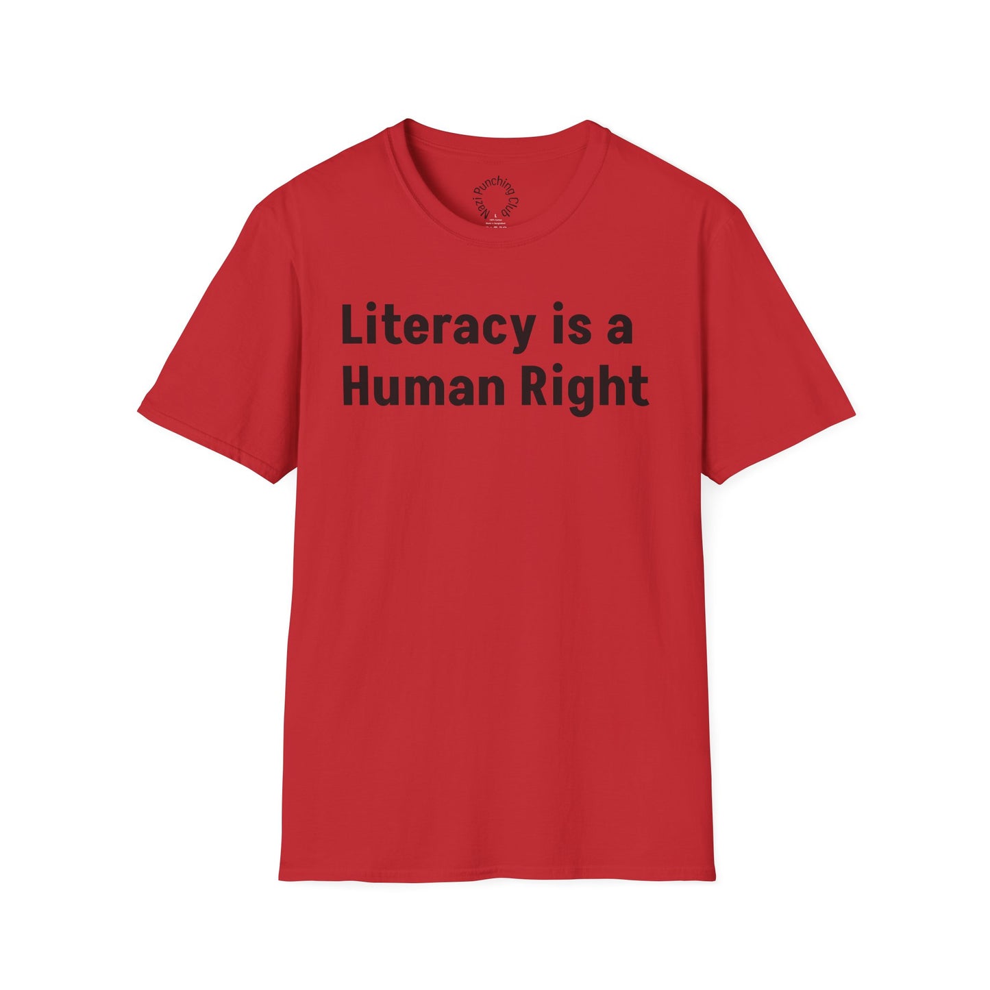Literacy is a Human Right Softstyle T-shirt