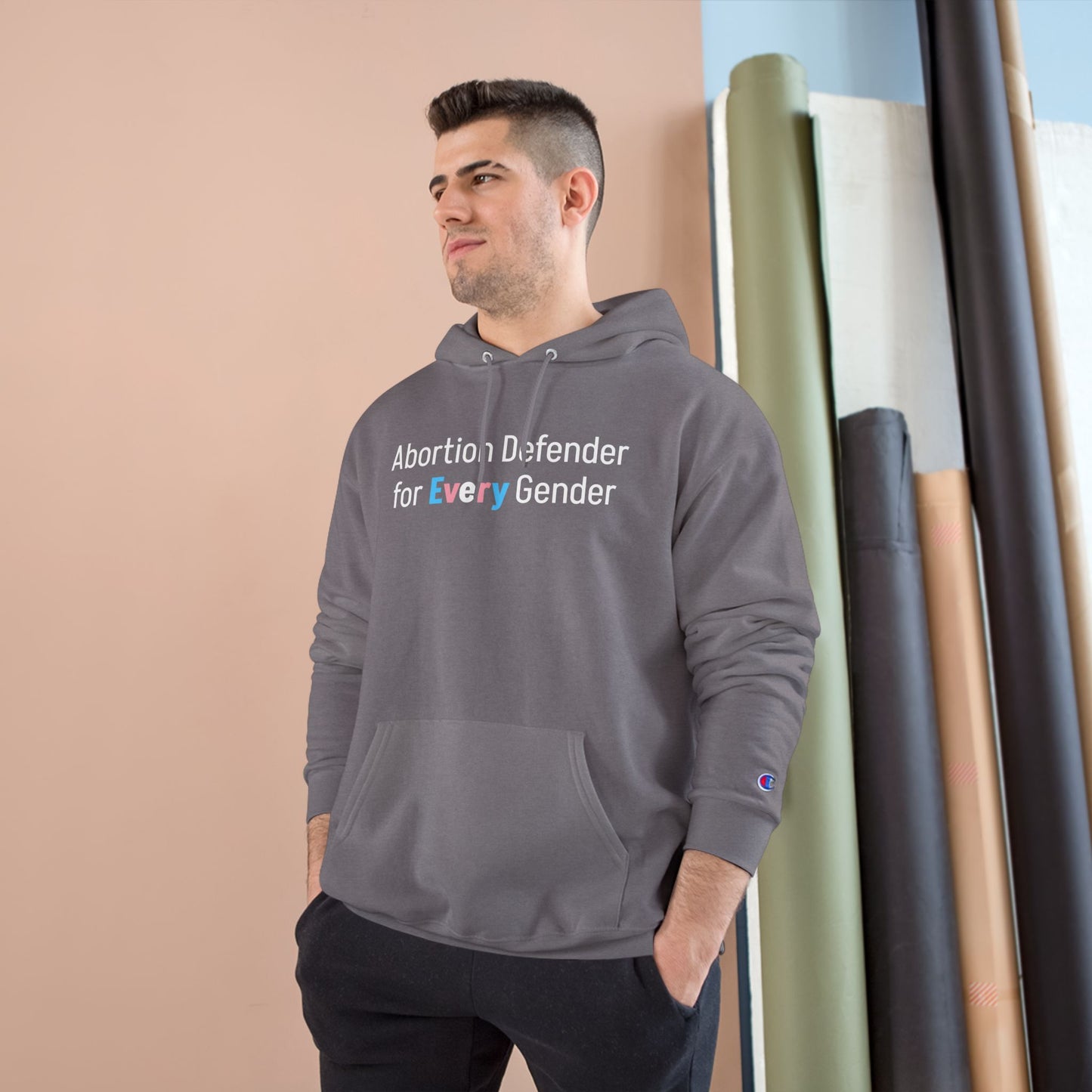 Abortion Defender Medium-Heavy Champion Hoodie