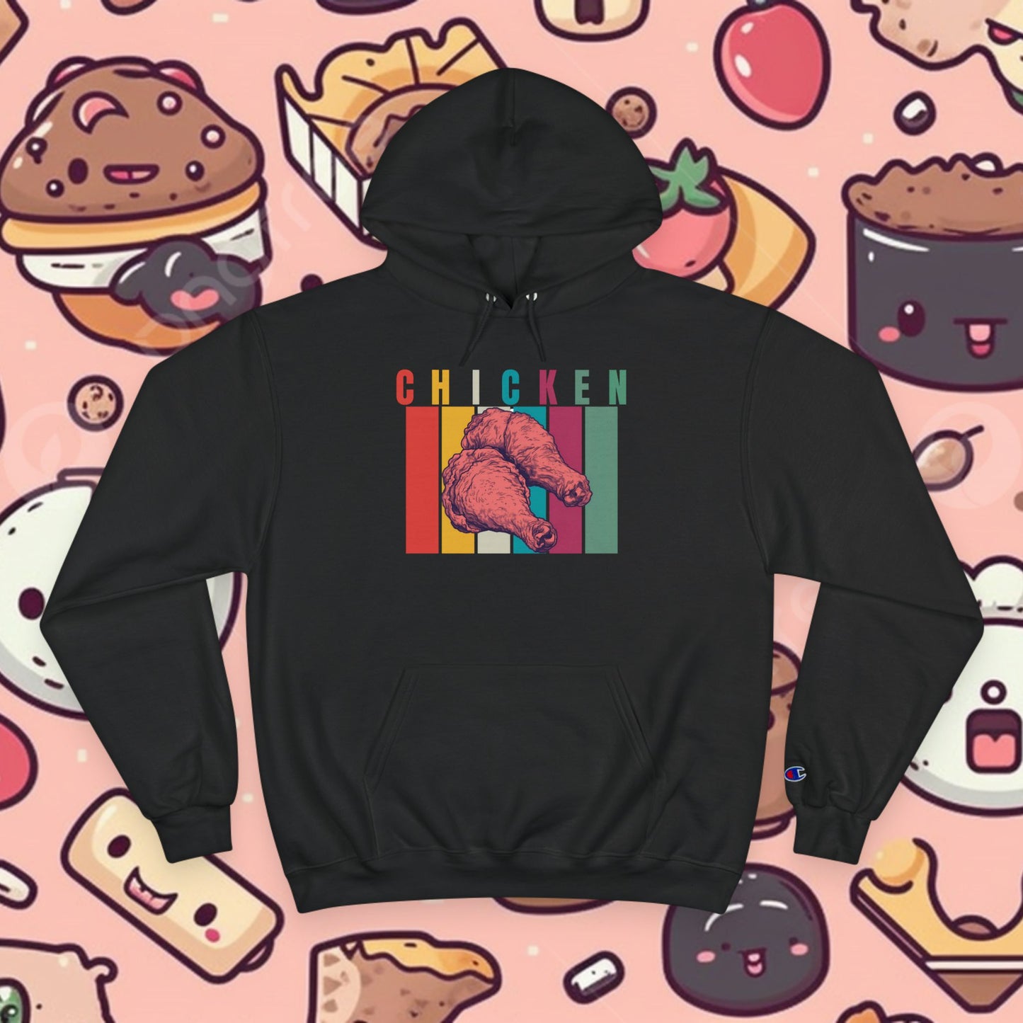Chicken! Medium-Heavy Champion Hoodie