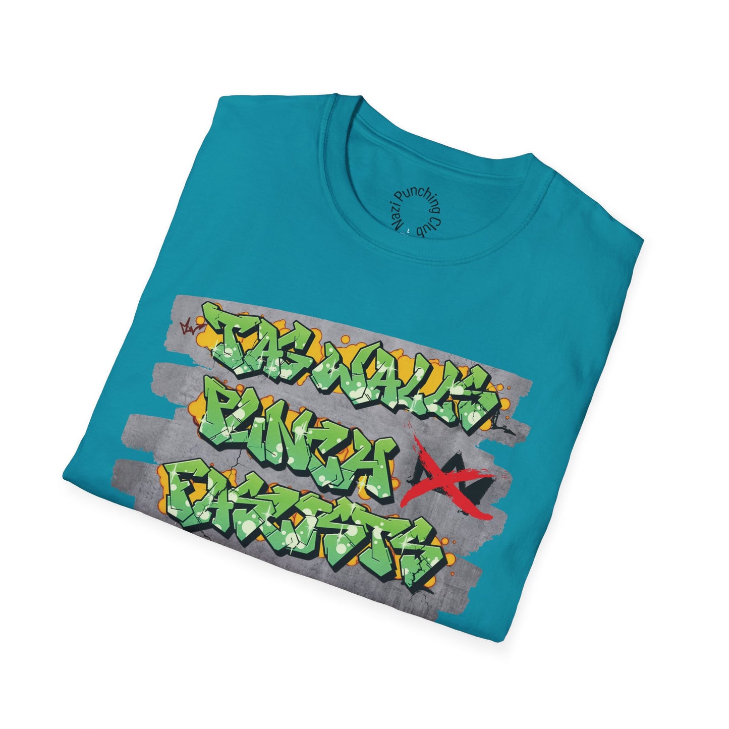 Tag Walls, Punch Fascists Softstyle T-shirt