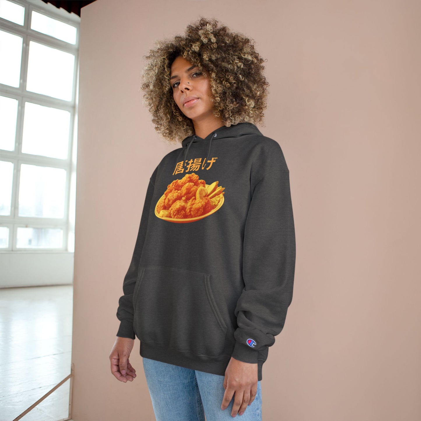 KARAAGE!!!! Medium-Heavy Champion Hoodie