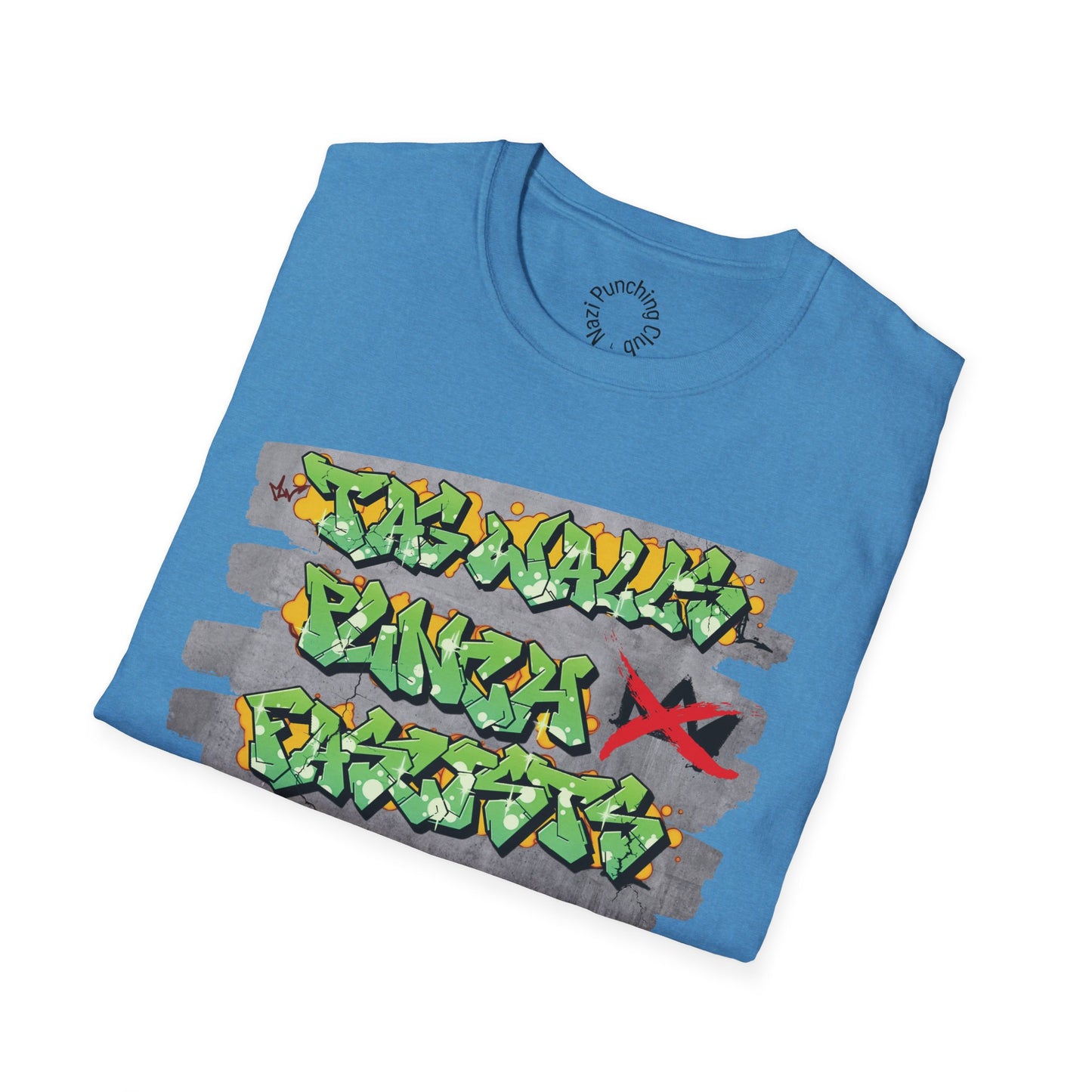 Tag Walls, Punch Fascists Softstyle T-shirt