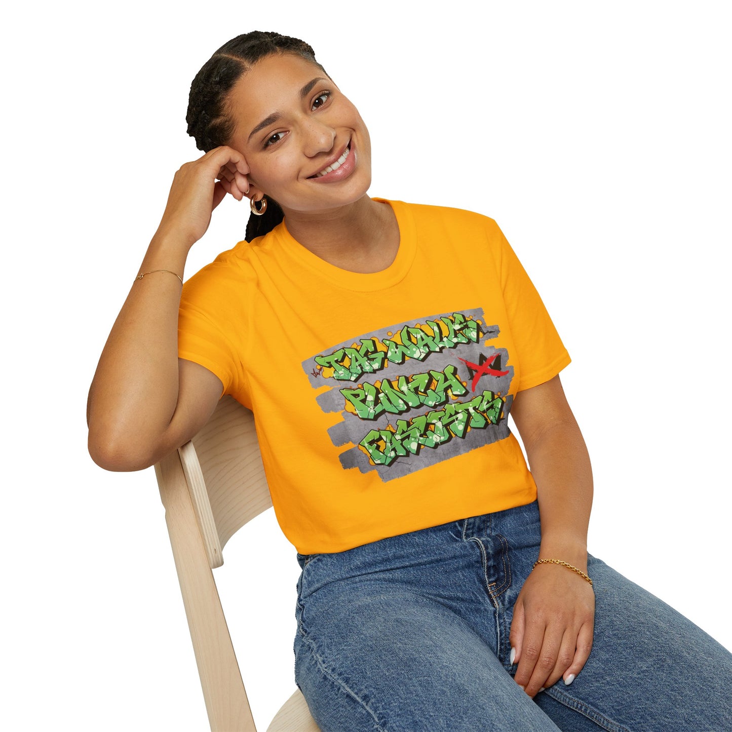 Tag Walls, Punch Fascists Softstyle T-shirt