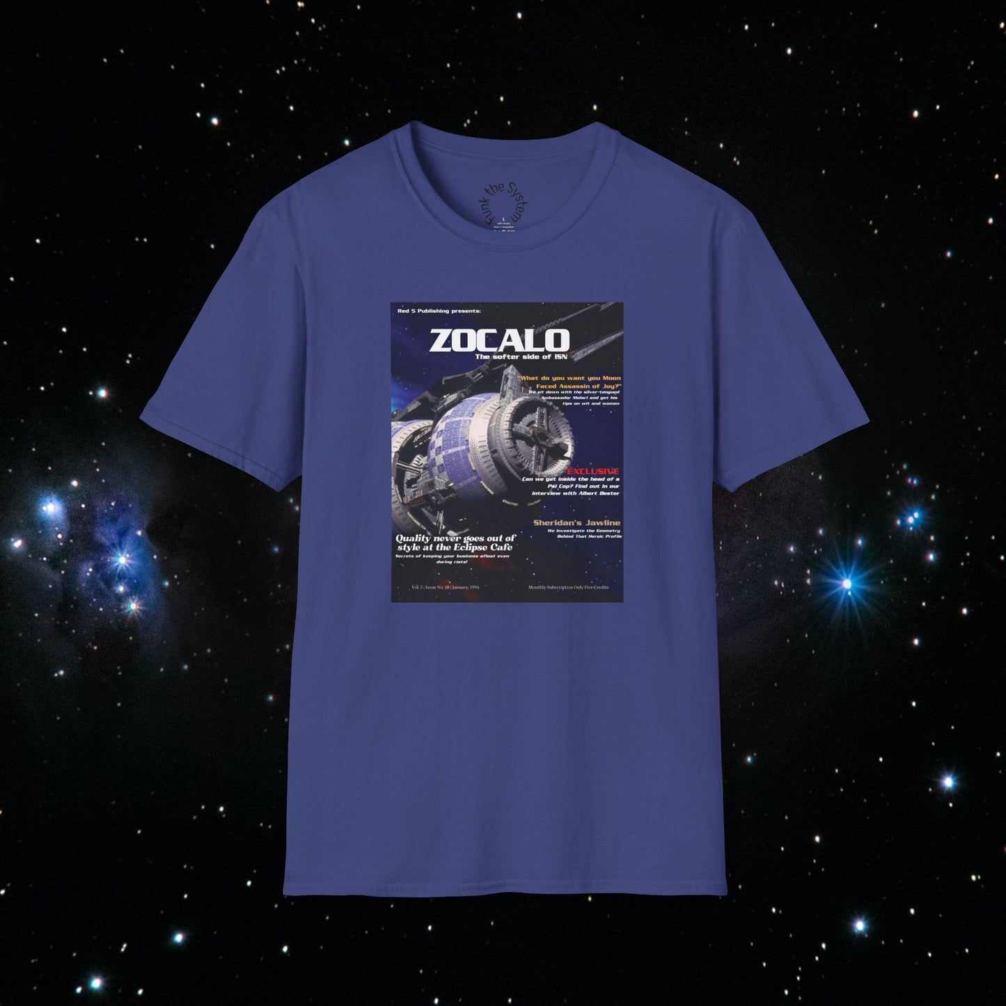 Zocalo (Babylon 5 Magazine Cover) Softstyle T-shirt
