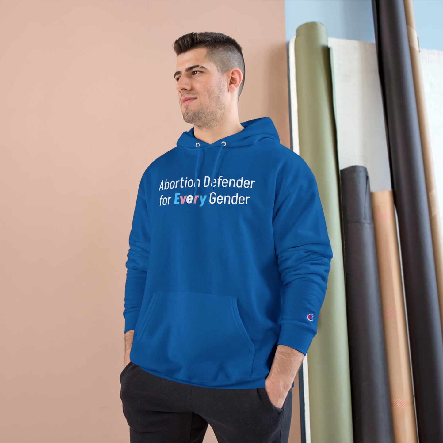 Abortion Defender Medium-Heavy Champion Hoodie