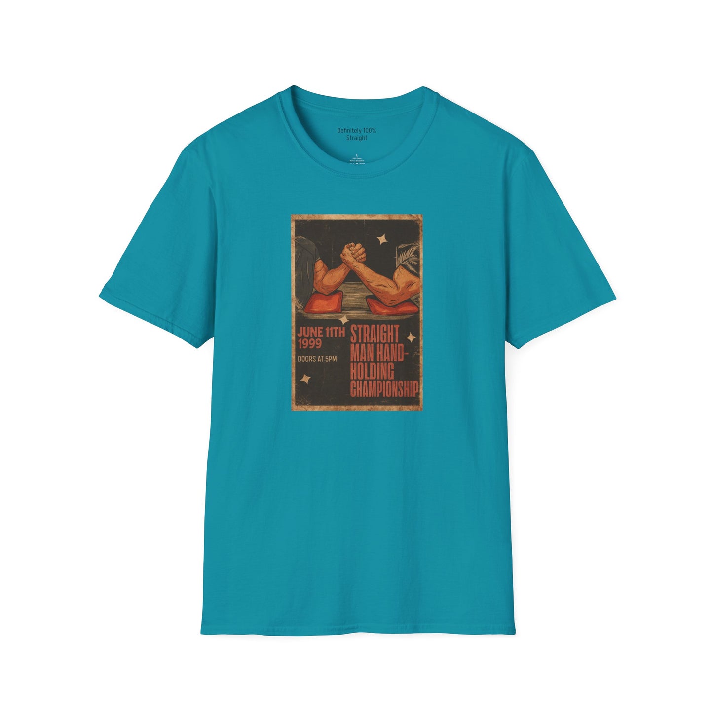 Straight Man Hand-Holding Championship Unisex T-Shirt