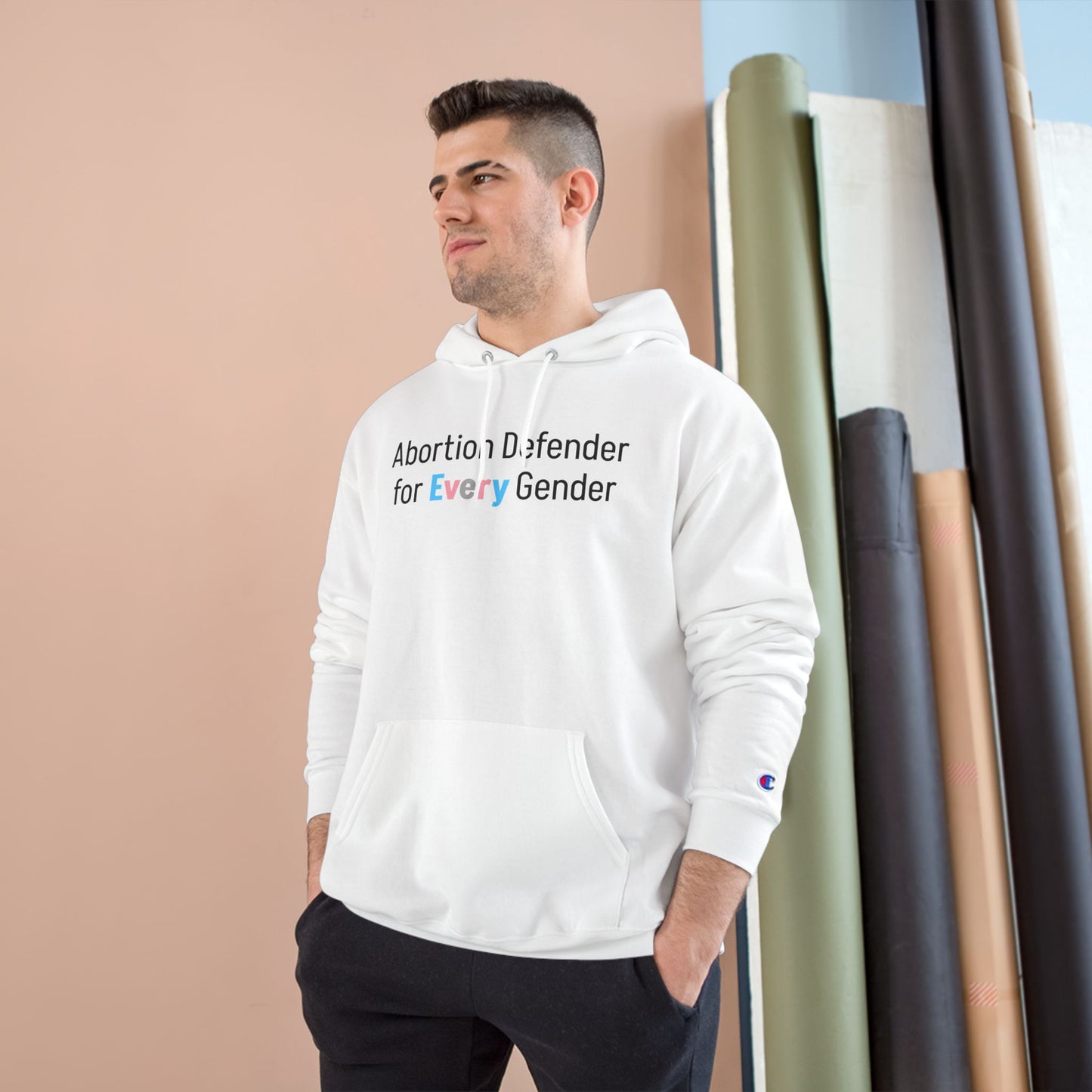 Abortion Defender Medium-Heavy Champion Hoodie