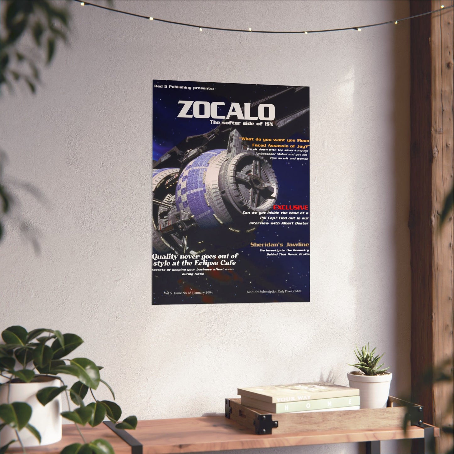 Zocalo - The softer side of ISN (Babylon 5 Magazine Cover)