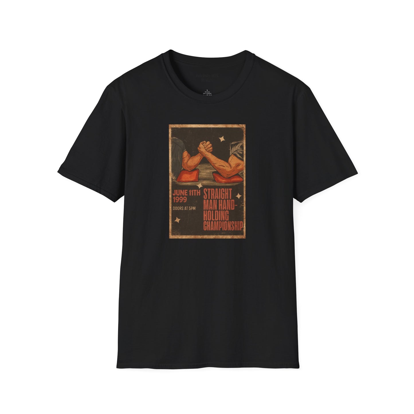Straight Man Hand-Holding Championship Unisex T-Shirt