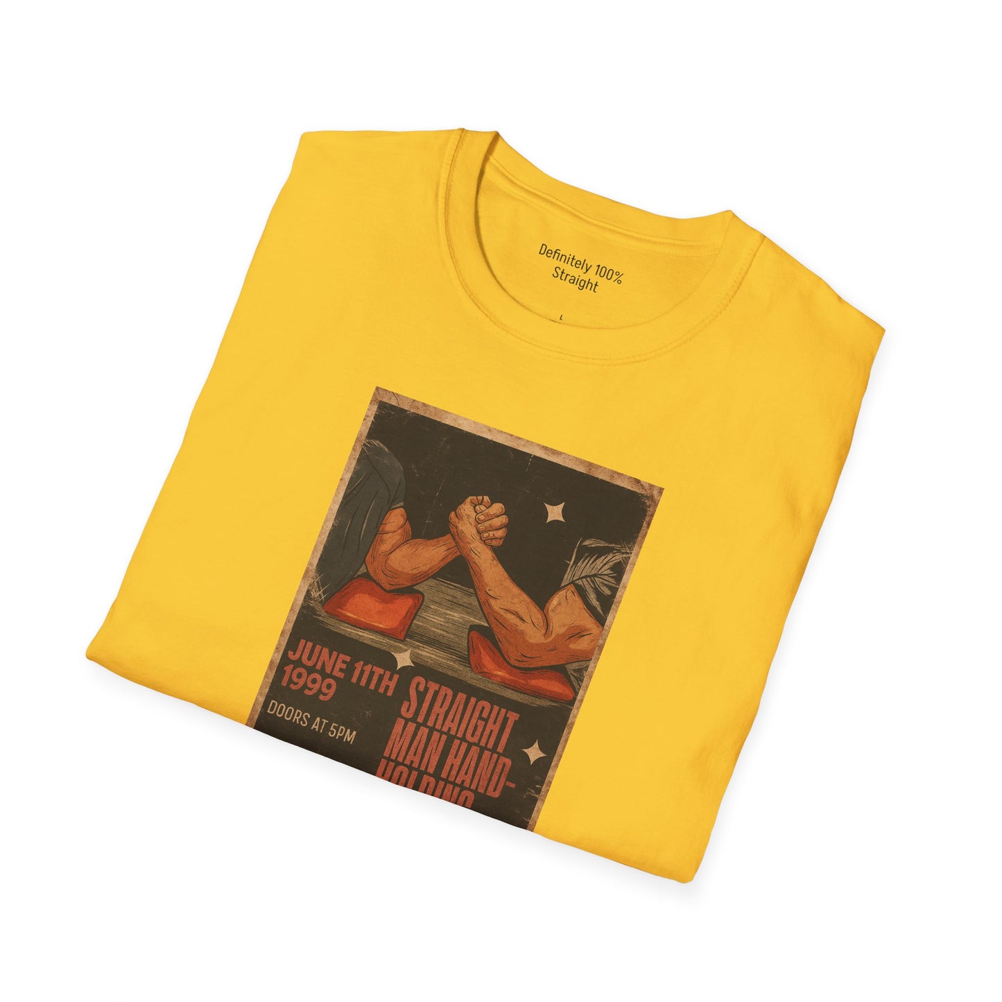 Straight Man Hand-Holding Championship Unisex T-Shirt