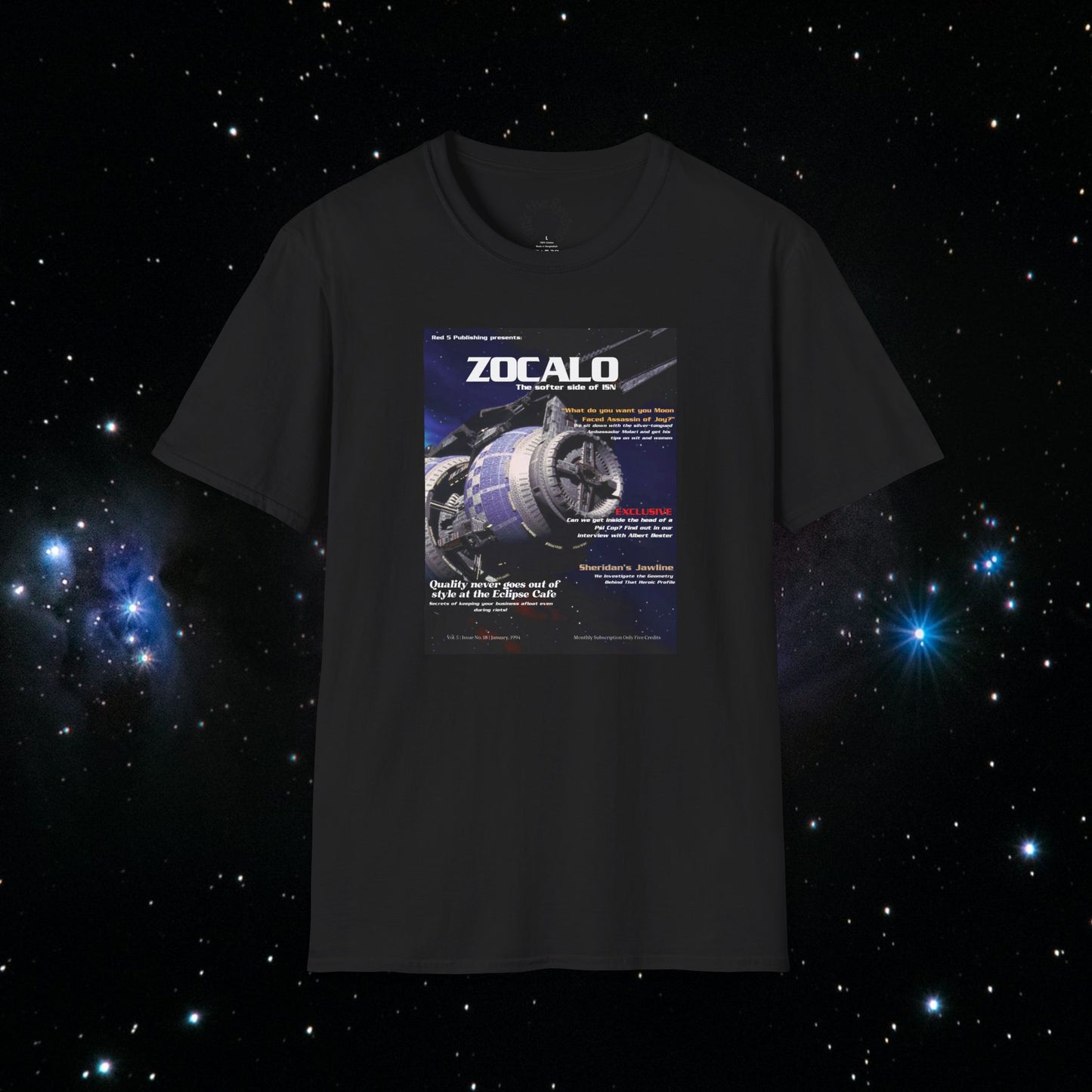 Zocalo (Babylon 5 Magazine Cover) Softstyle T-shirt