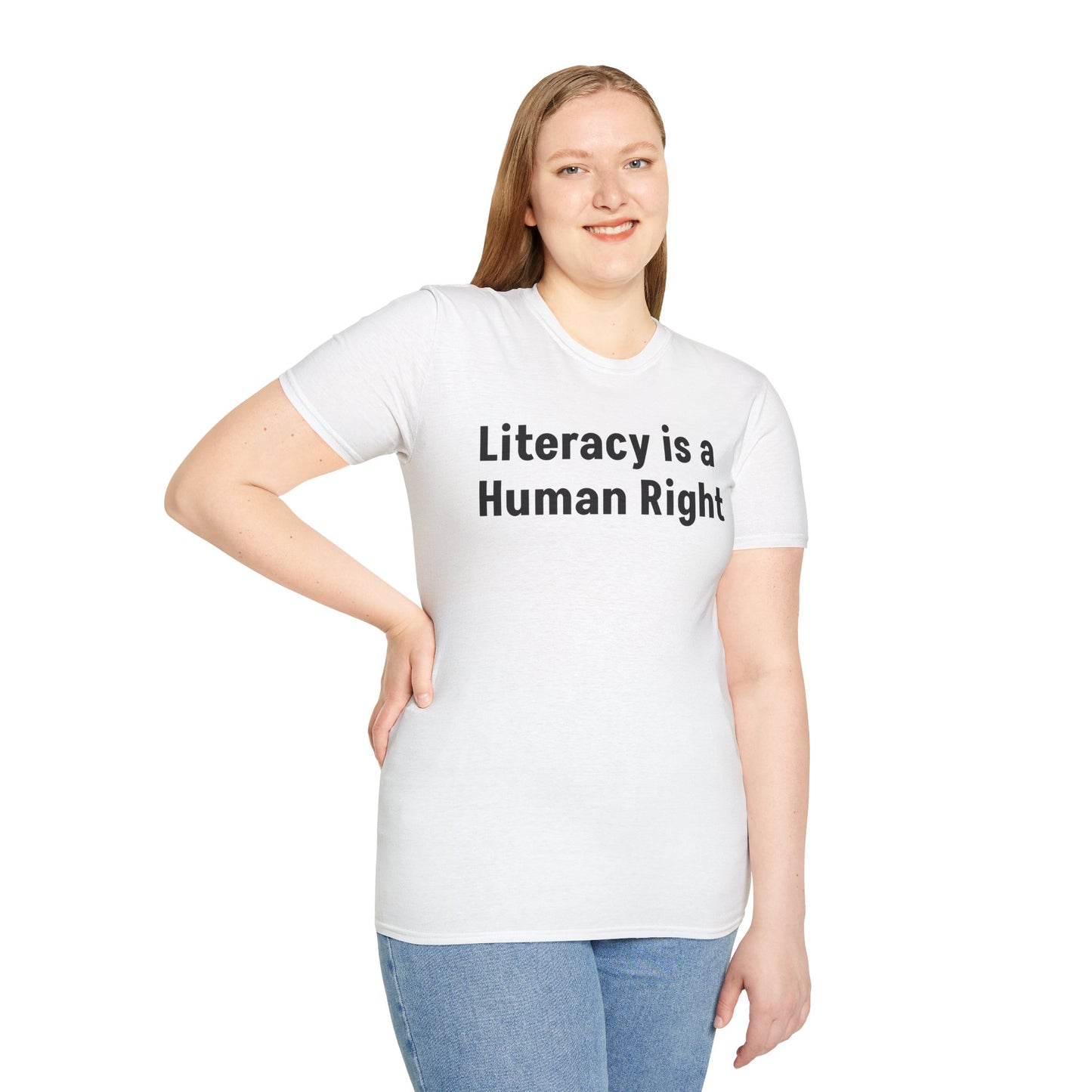 Literacy is a Human Right Softstyle T-shirt
