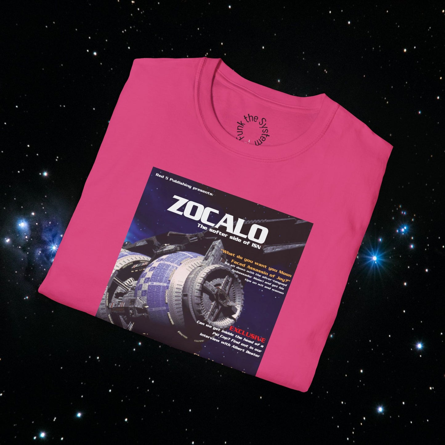 Zocalo (Babylon 5 Magazine Cover) Softstyle T-shirt