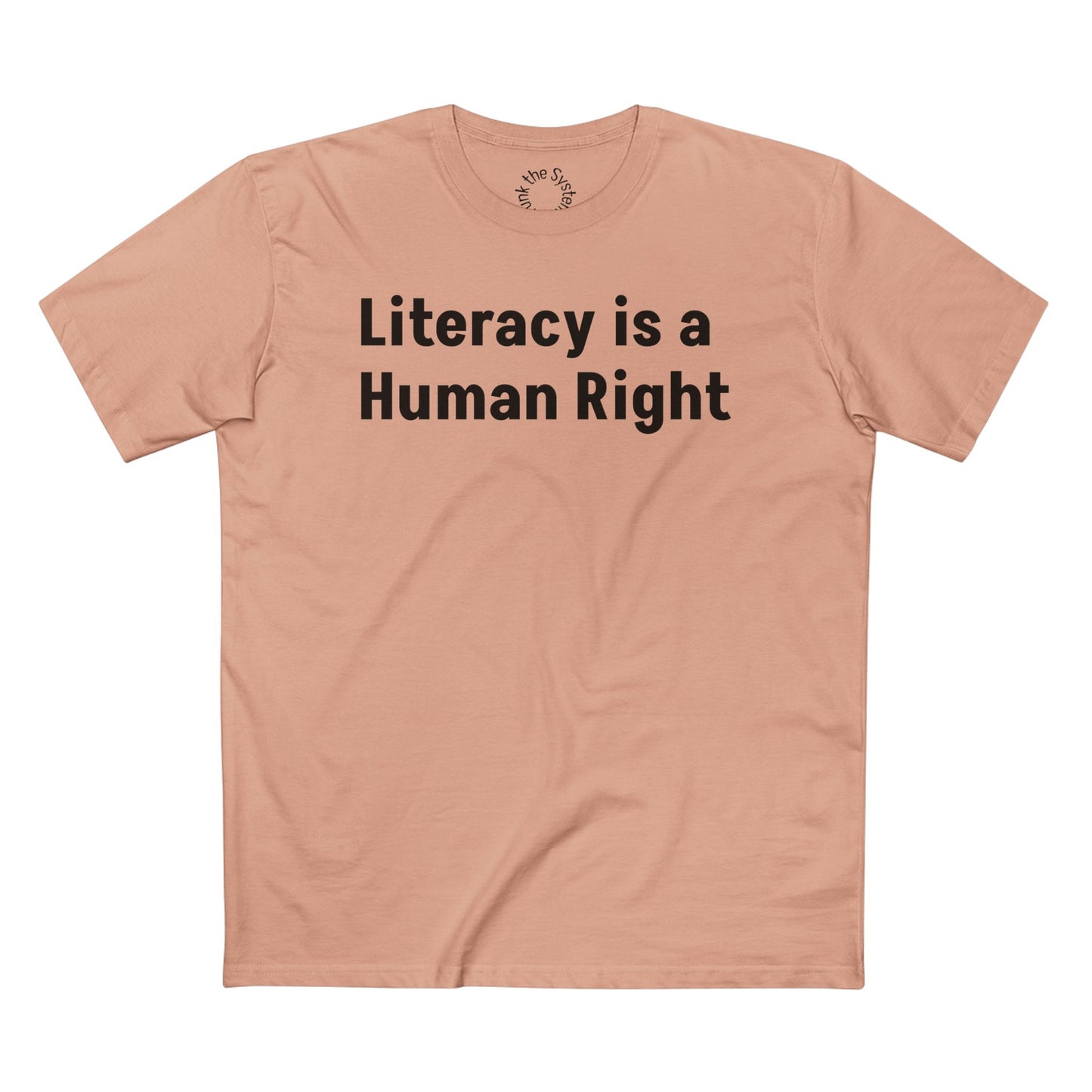 Literacy is a Human Right Staple Tshirt